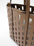 Cartera Tote Perforado Con Cartera Removible