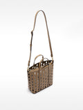 Cartera Tote Perforado Con Cartera Removible