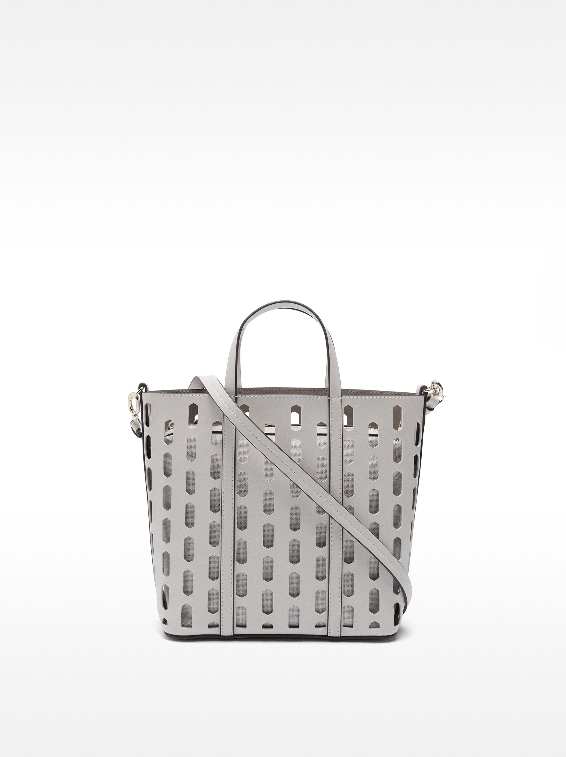 Cartera Tote Perforado Con Cartera Removible