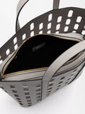 Cartera Tote Perforado Con Cartera Removible