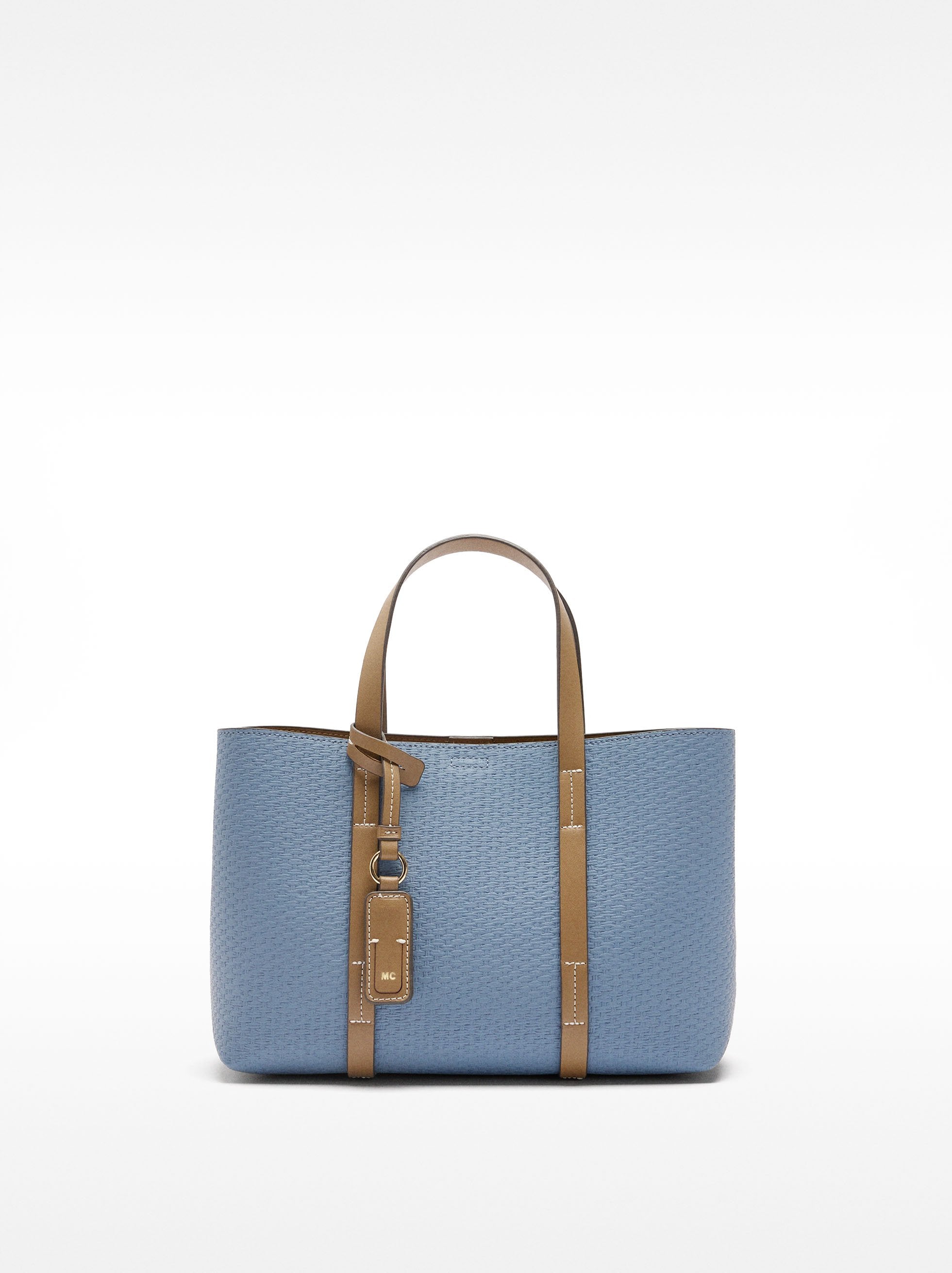 Cartera Tote Con Textura