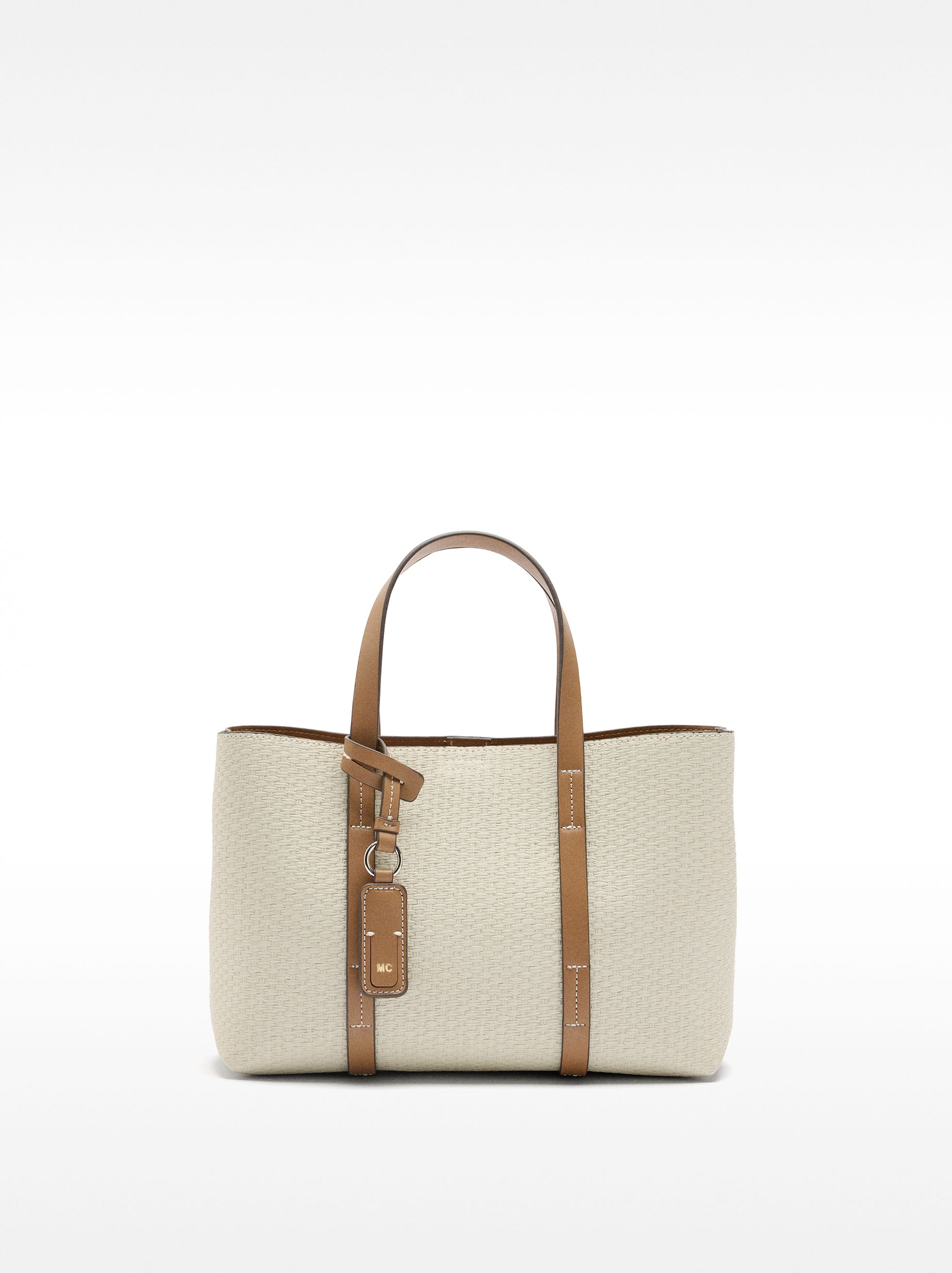 Cartera Tote Con Textura