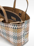 Cartera Tote De Cuadros
