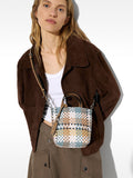 Cartera Bandolera De Cuadros