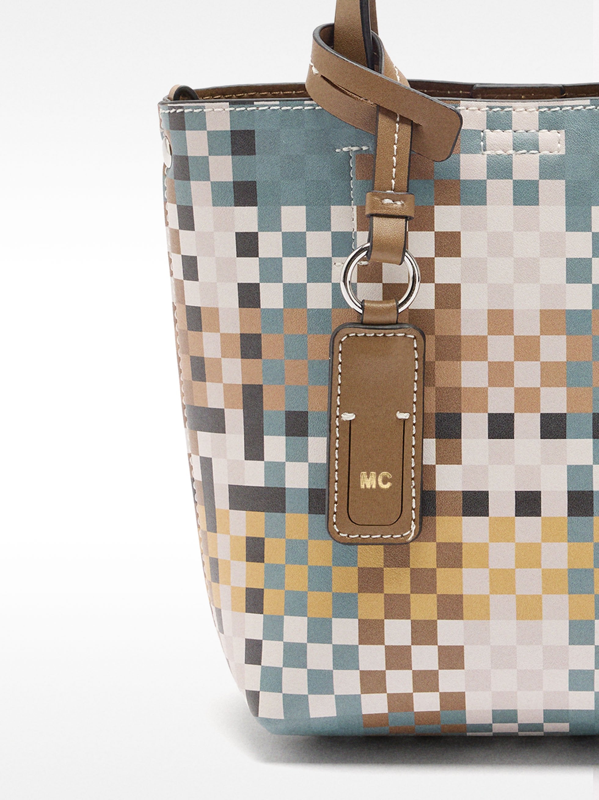 Cartera Bandolera De Cuadros