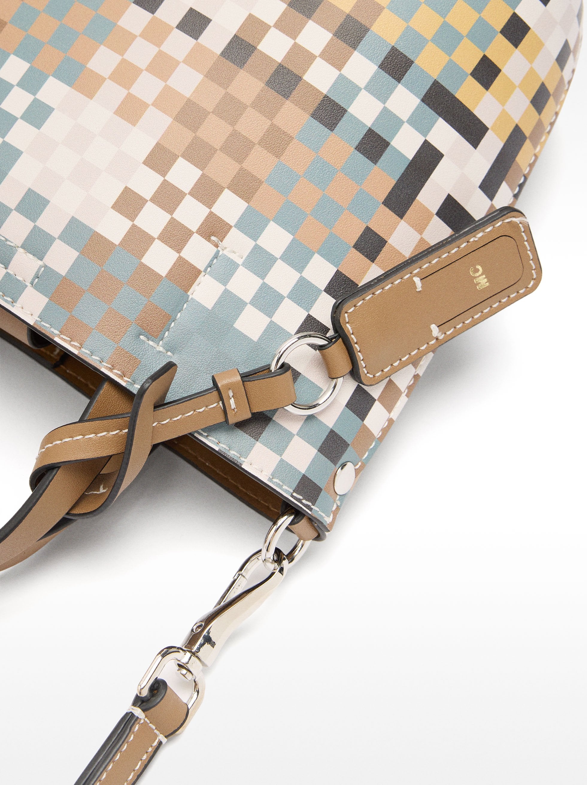 Cartera Bandolera De Cuadros