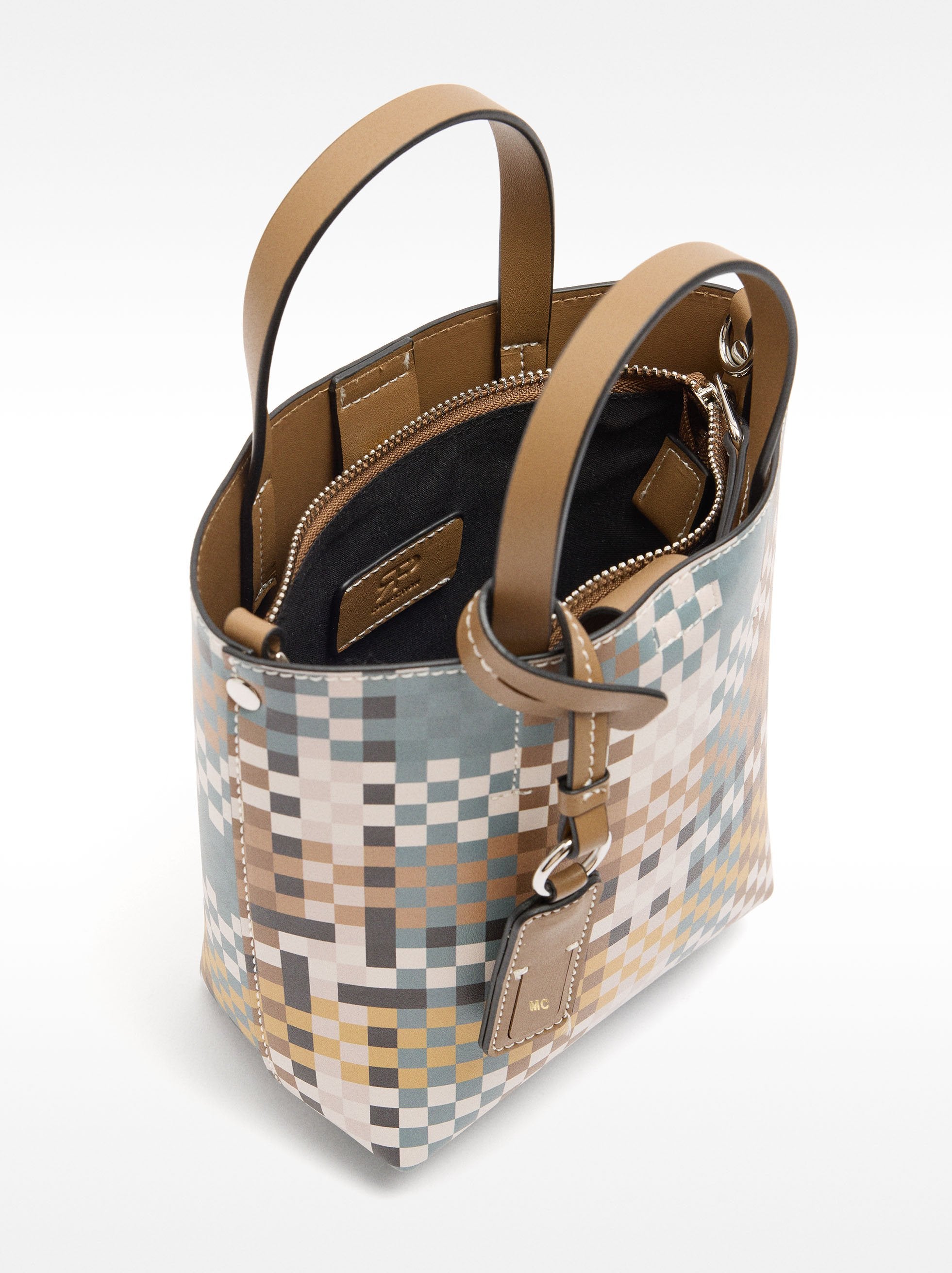 Cartera Bandolera De Cuadros