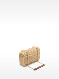 Bolso Hombro Efecto Rafia