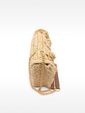 Bolso Hombro Efecto Rafia