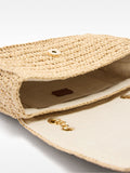 Bolso Hombro Efecto Rafia