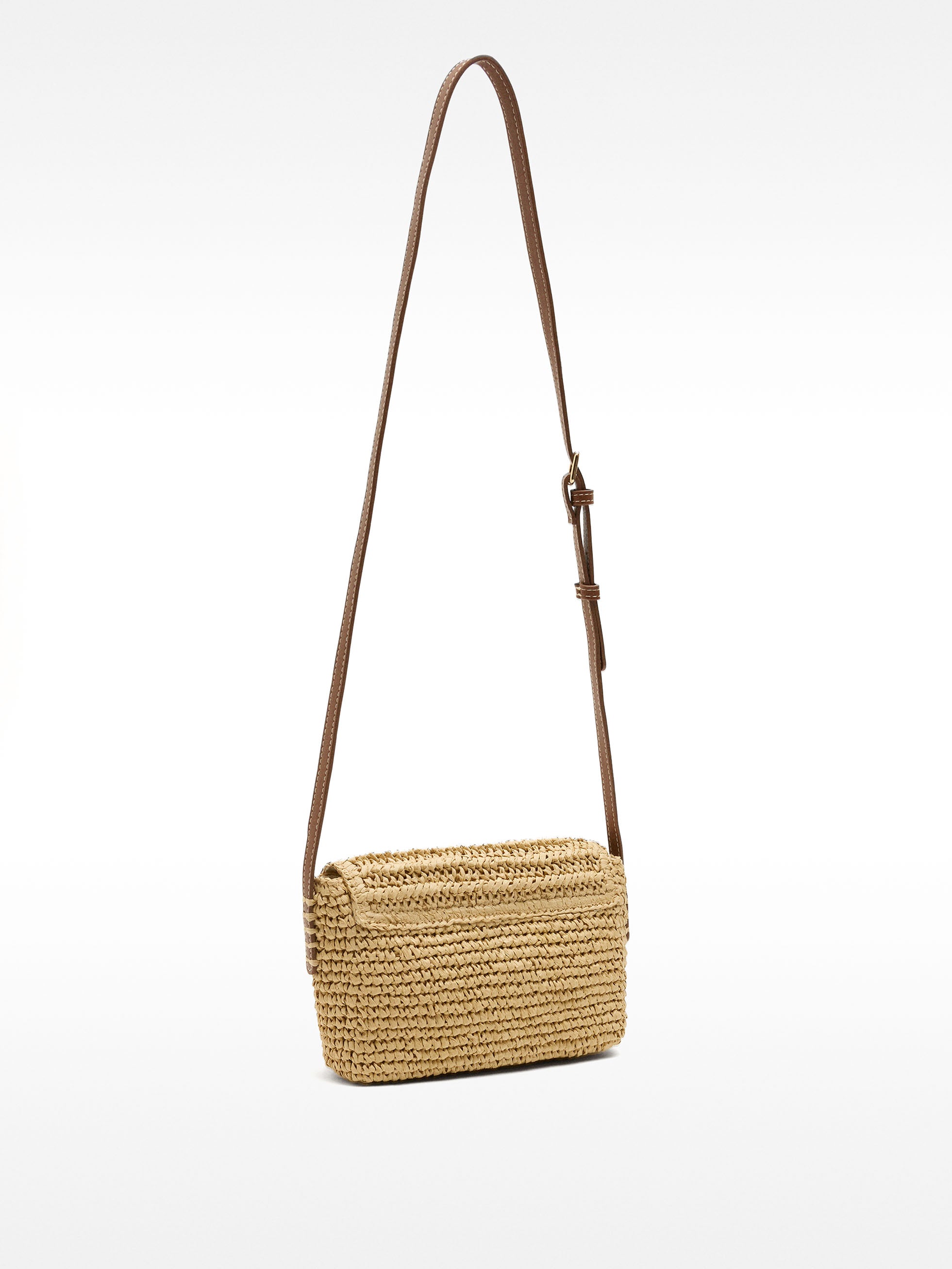 Bolso Bandolera Efecto Rafia