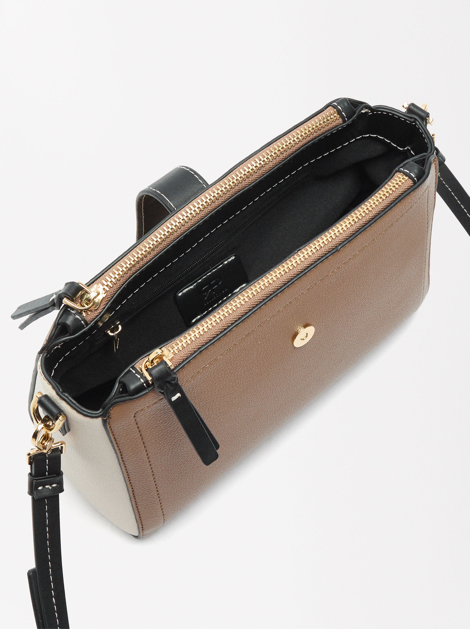 Cartera De Bandolera Con Textura
