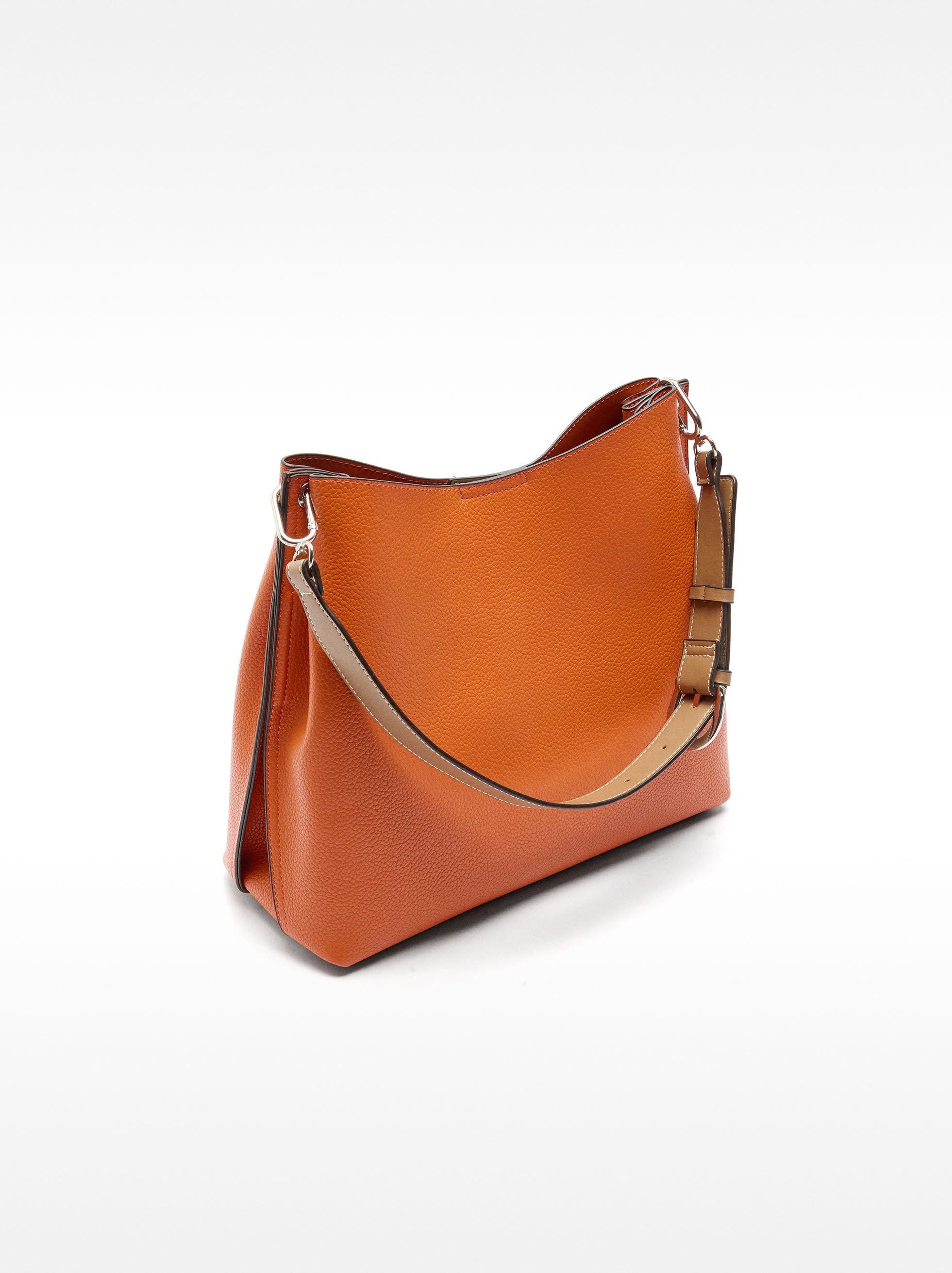 Cartera De Hombro Con Textura