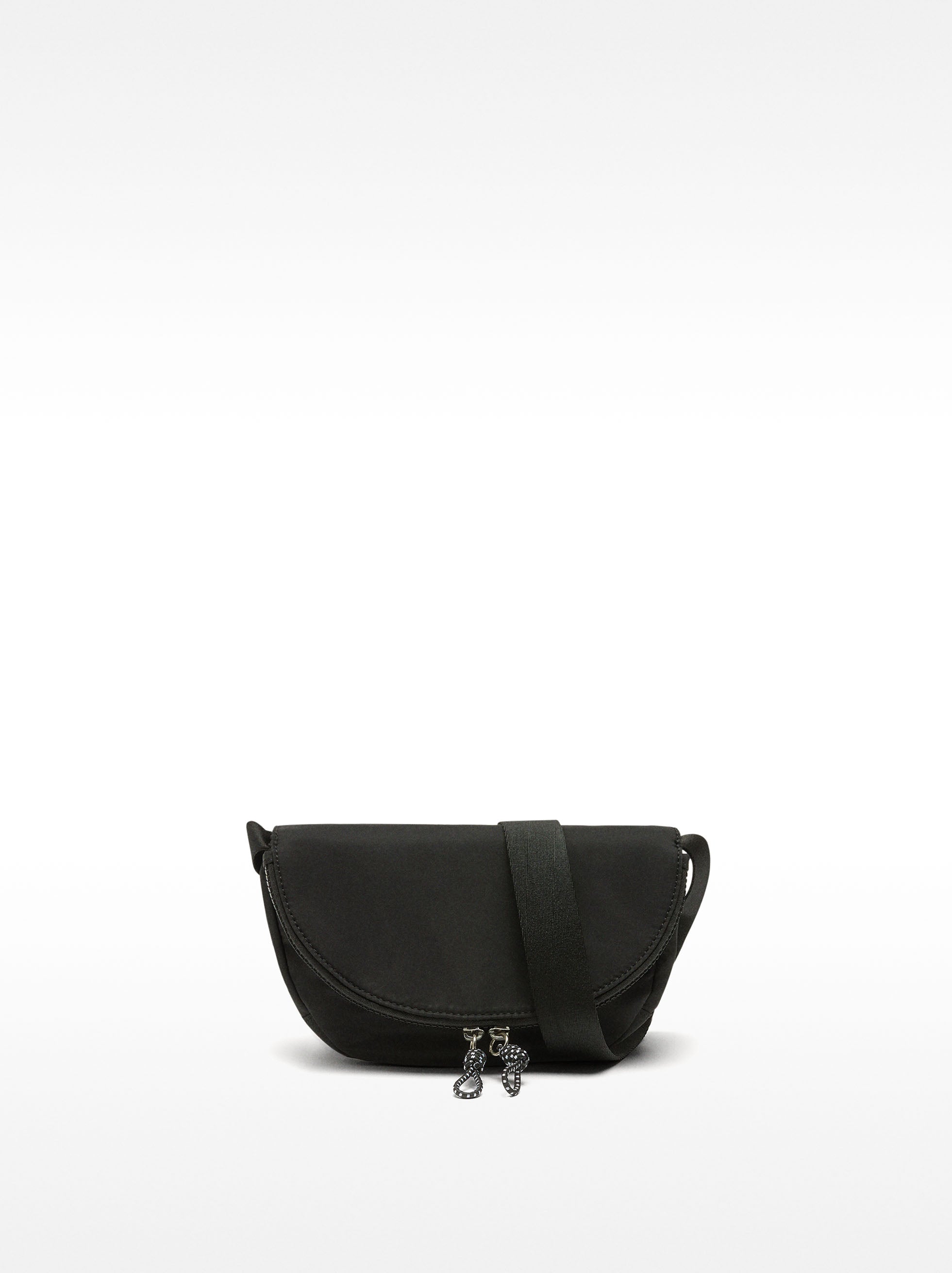 Bolso Bandolera De Nylon Con Cierre De Solapa