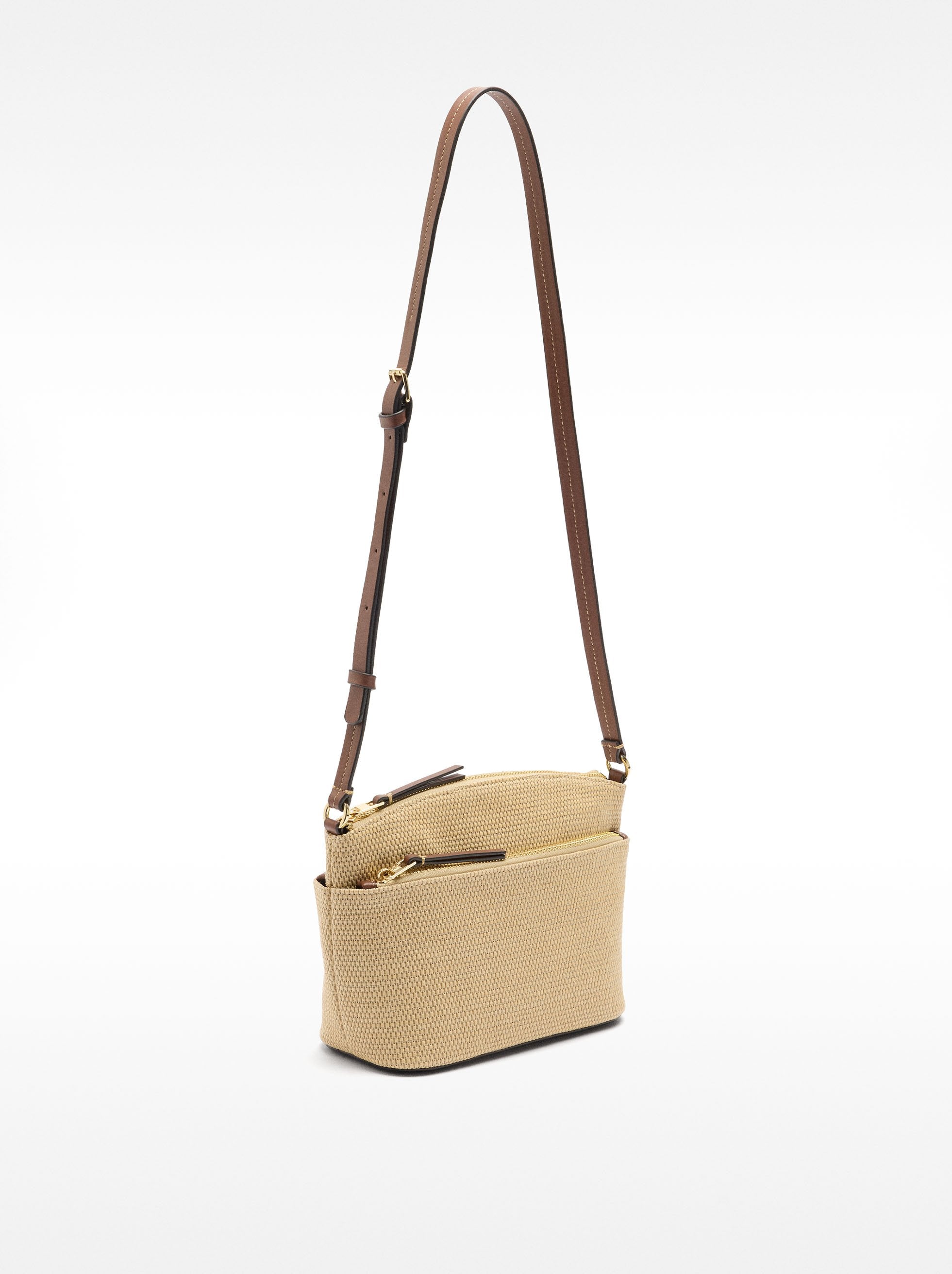 Cartera Bandolera Efecto Rafia
