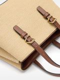 Cartera Tote Efecto Rafia