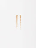 Aretes Largos Con Cadenas