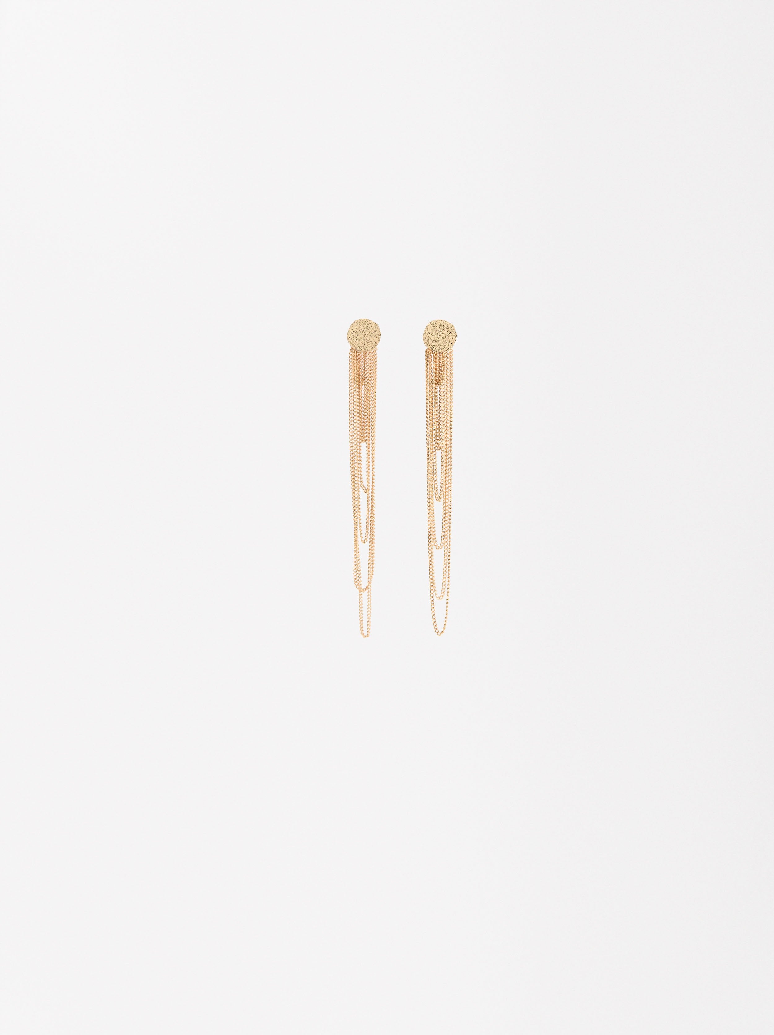 Aretes Largos Con Cadenas
