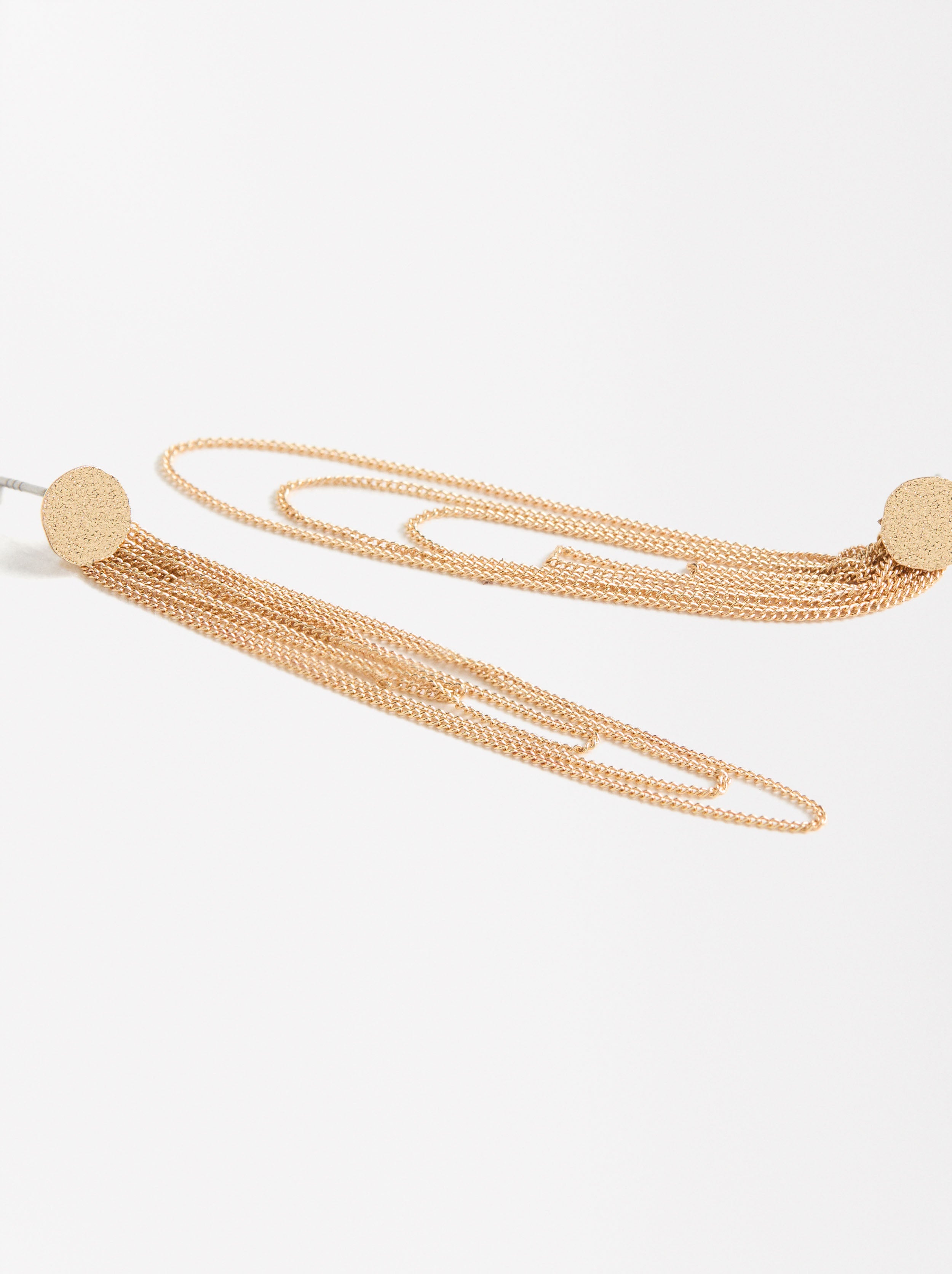 Aretes Largos Con Cadenas
