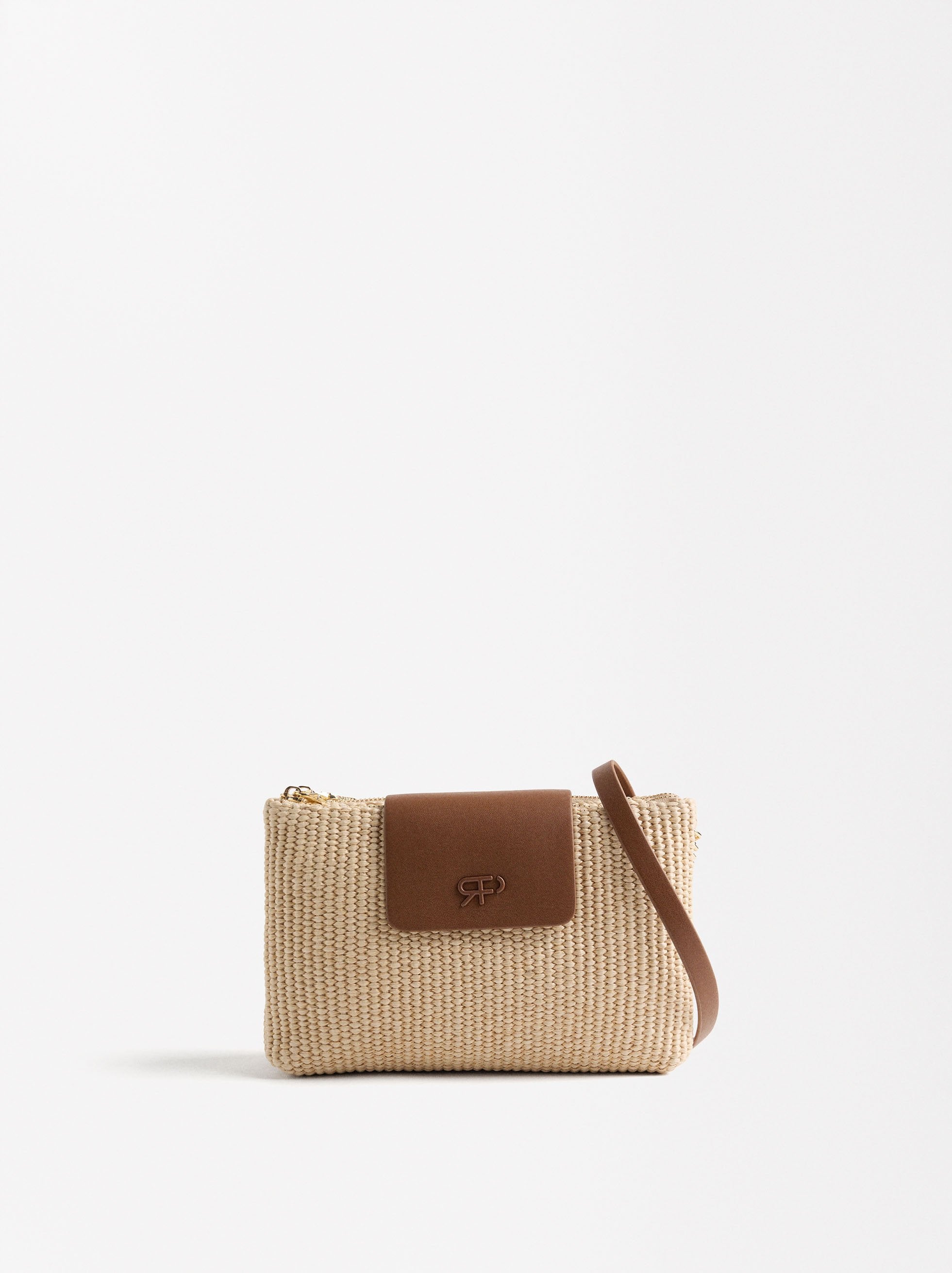 Bolso Bandolera Efecto Rafia