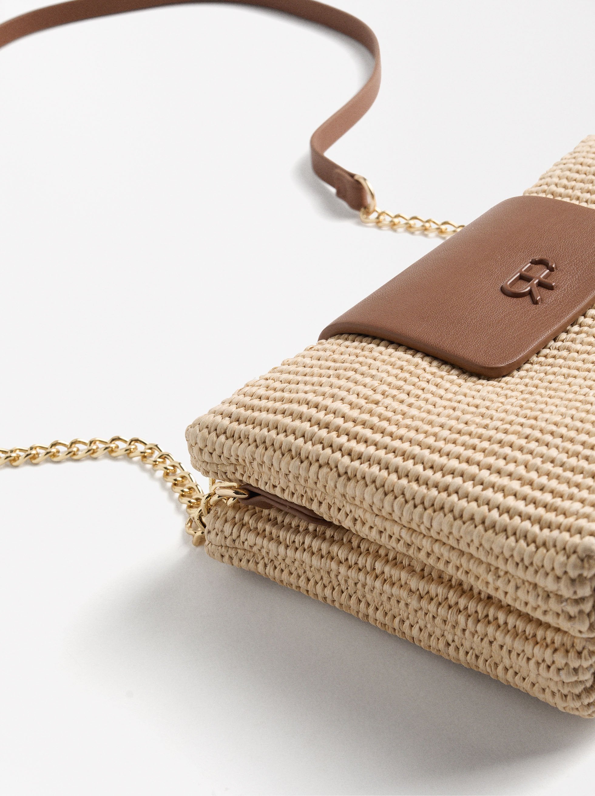 Bolso Bandolera Efecto Rafia