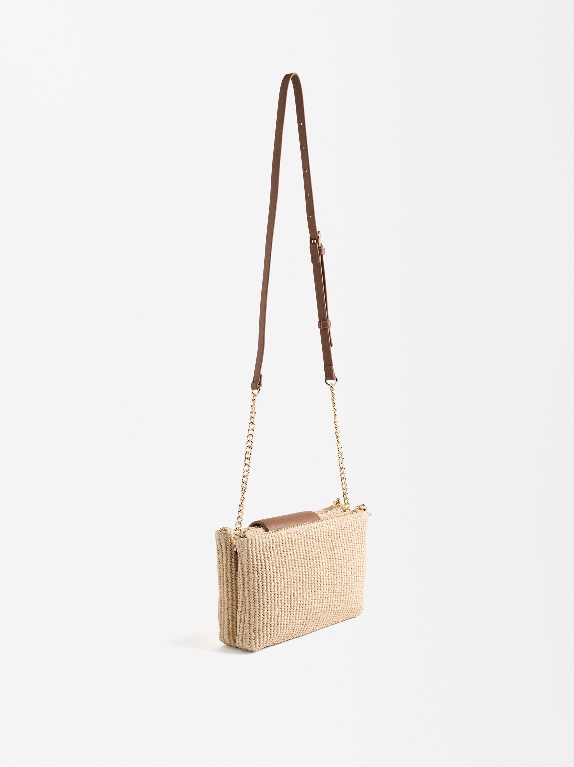 Bolso Bandolera Efecto Rafia