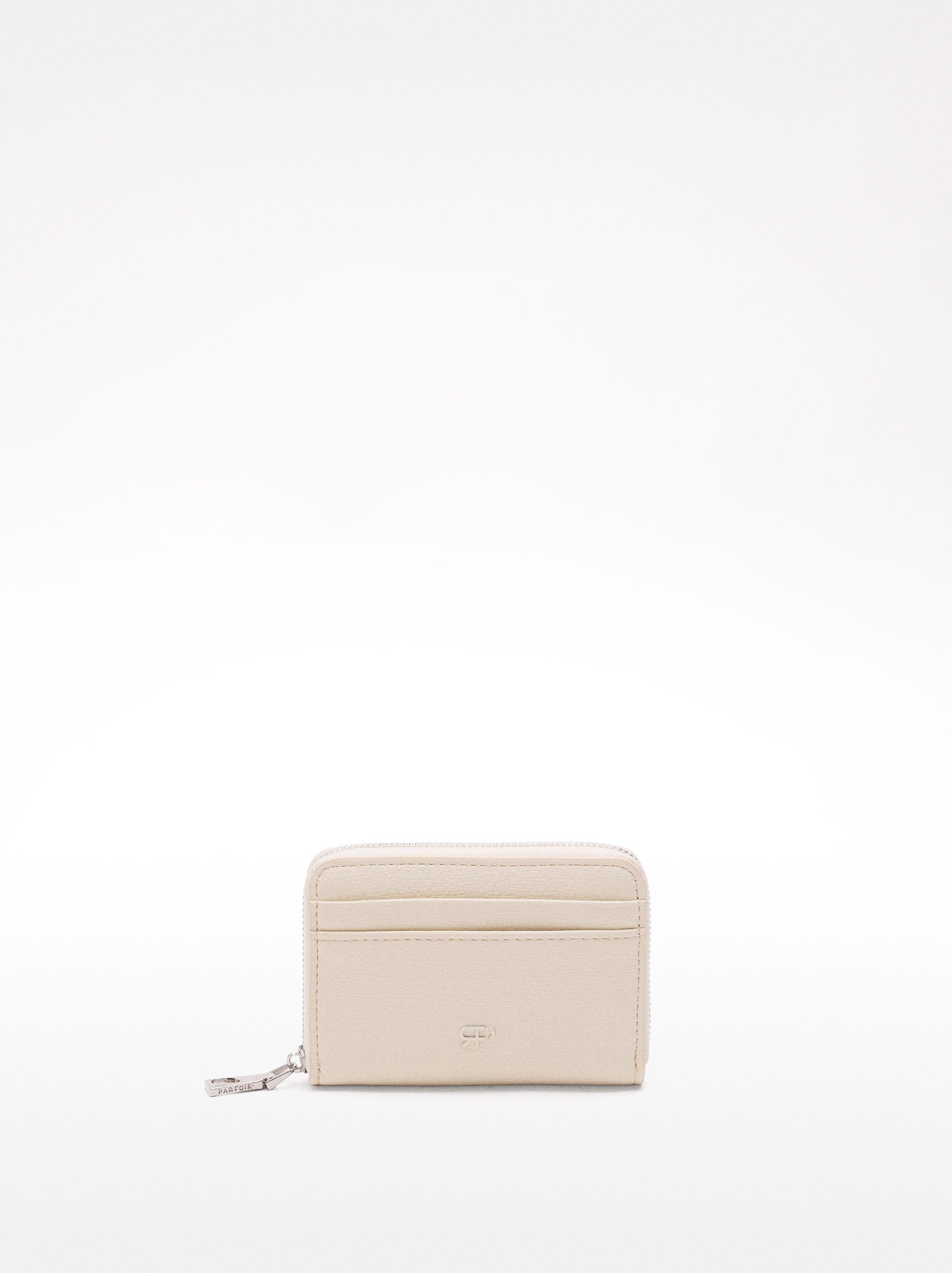 Billetera Con Textura Y Cierre De Cremallera Xs