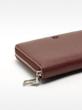 Billetera Con Textura Y Cierre De Cremallera