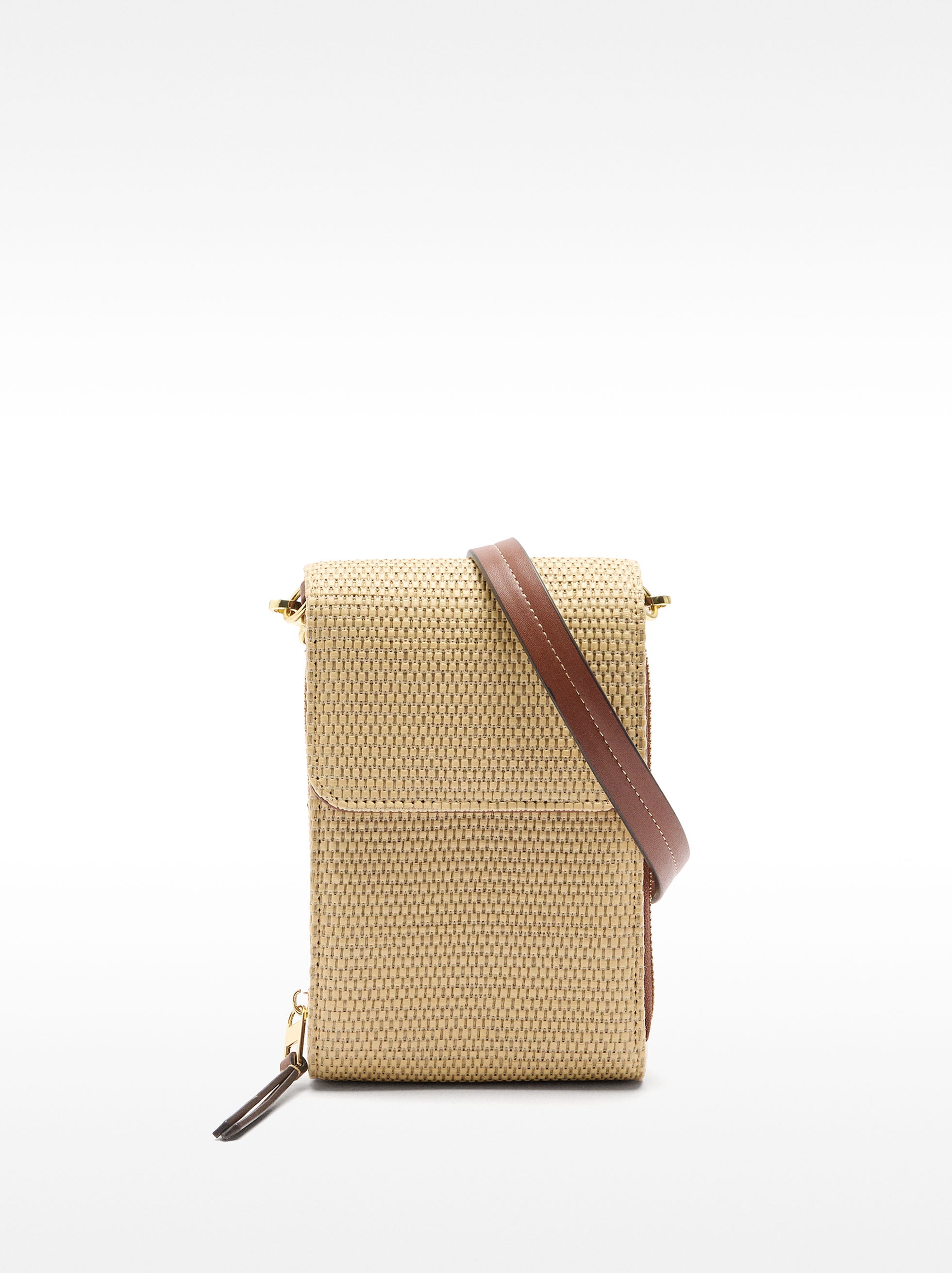 Cartera Para Móvil Efecto Rafia