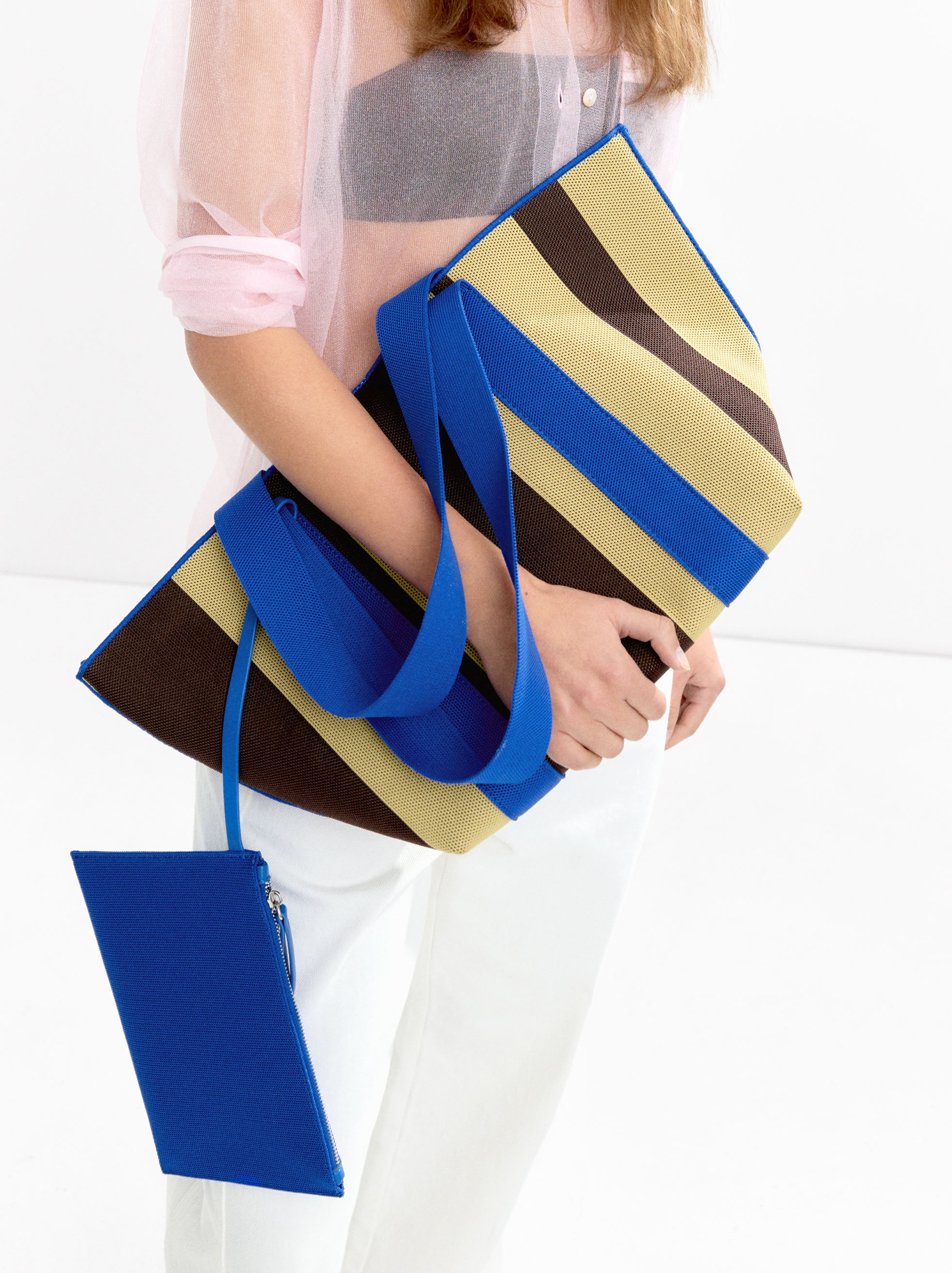 Cartera Shopper A Rayas