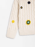 Chompa De Punto Con Flores