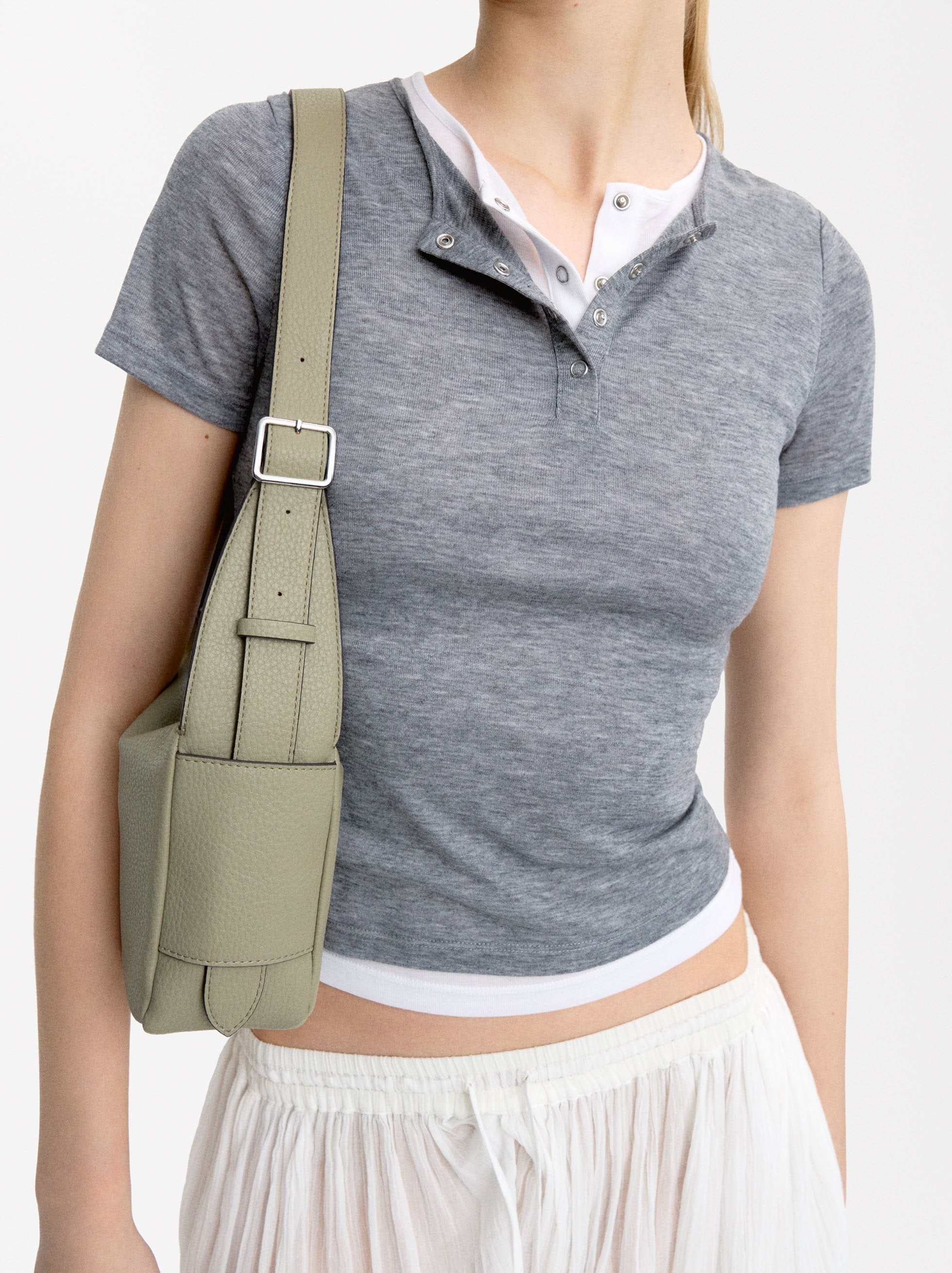 Bolso De Hombro Rectangular