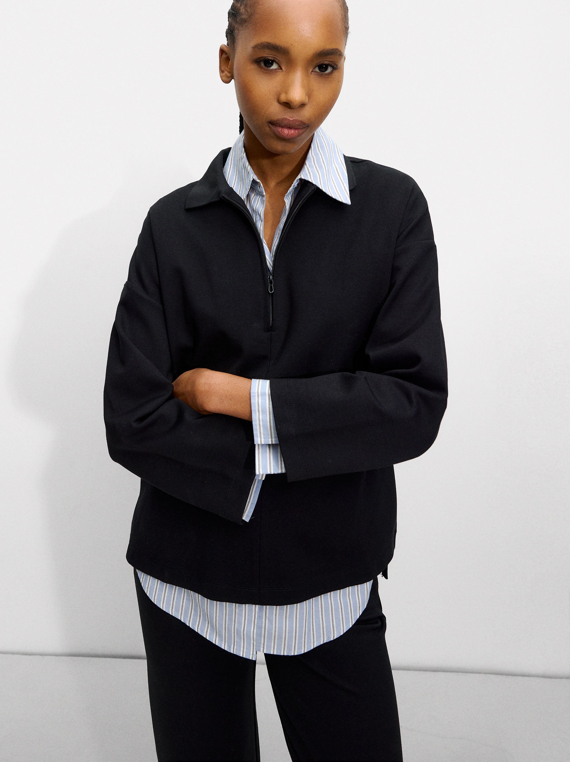 Chompa Con Cierre De Cremallera