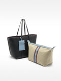 Cartera Shopper Con Colgante