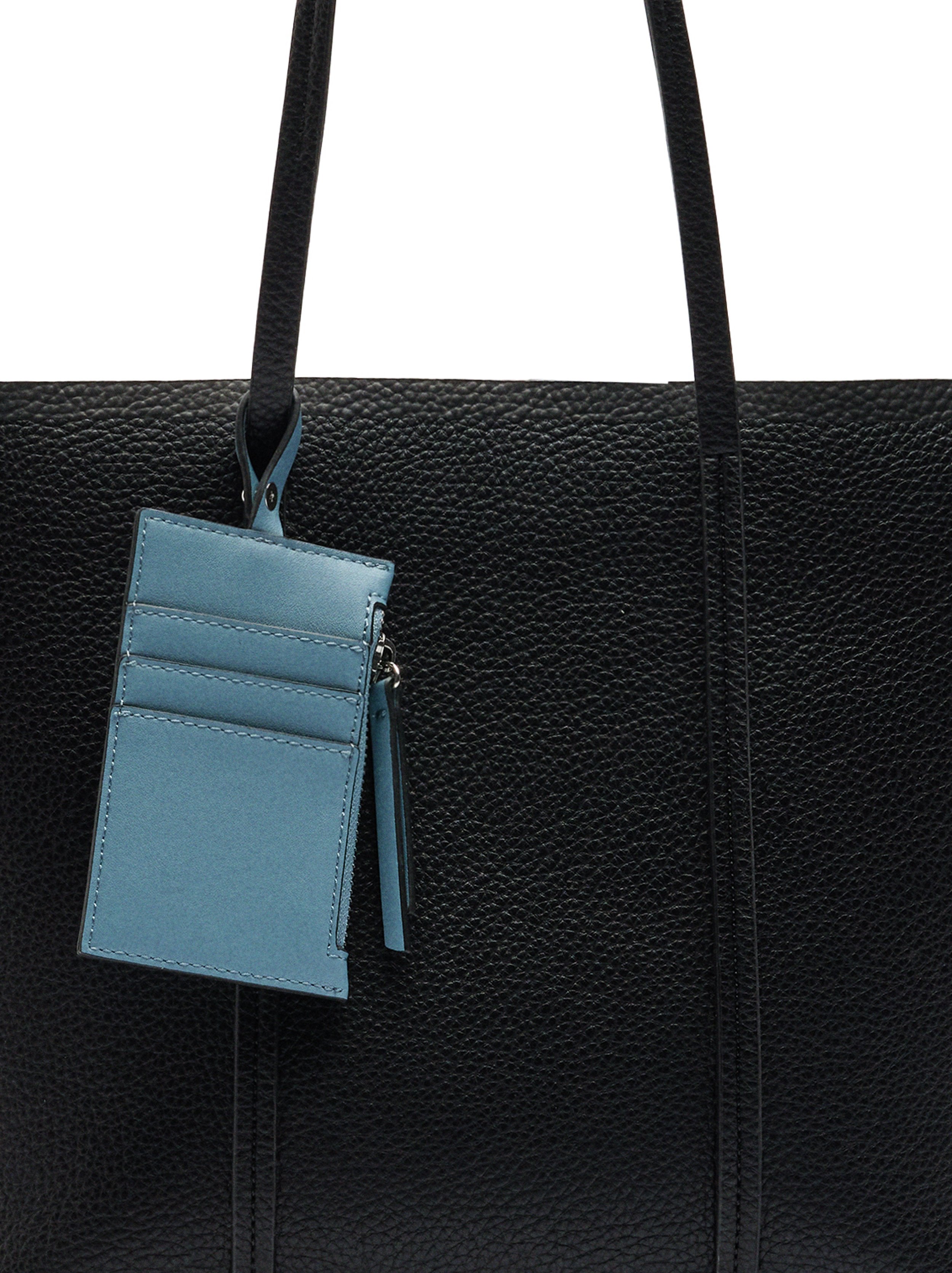 Cartera Shopper Con Colgante