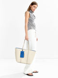 Cartera Shopper Con Colgante