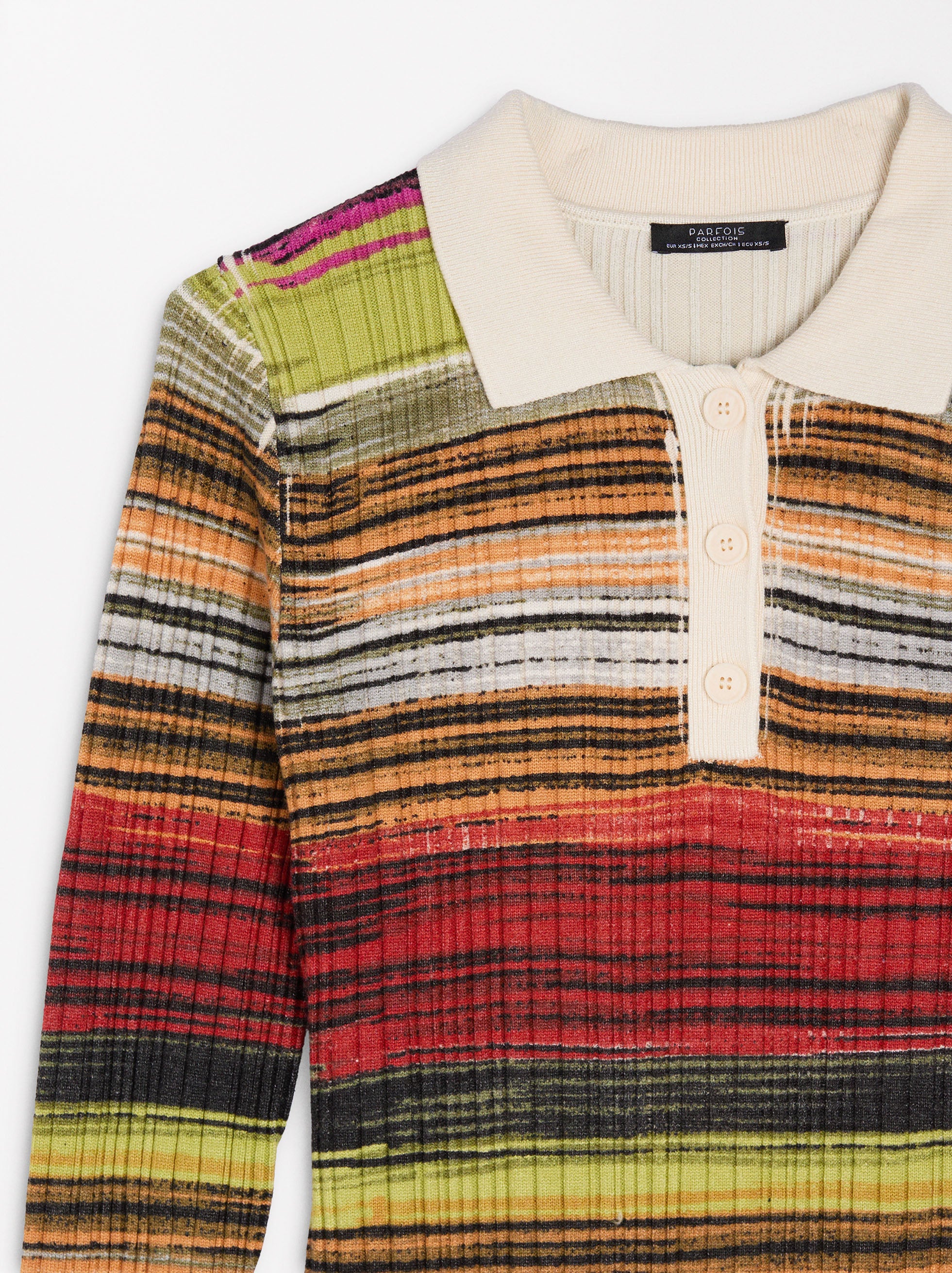 Vestido De Punto A Rayas