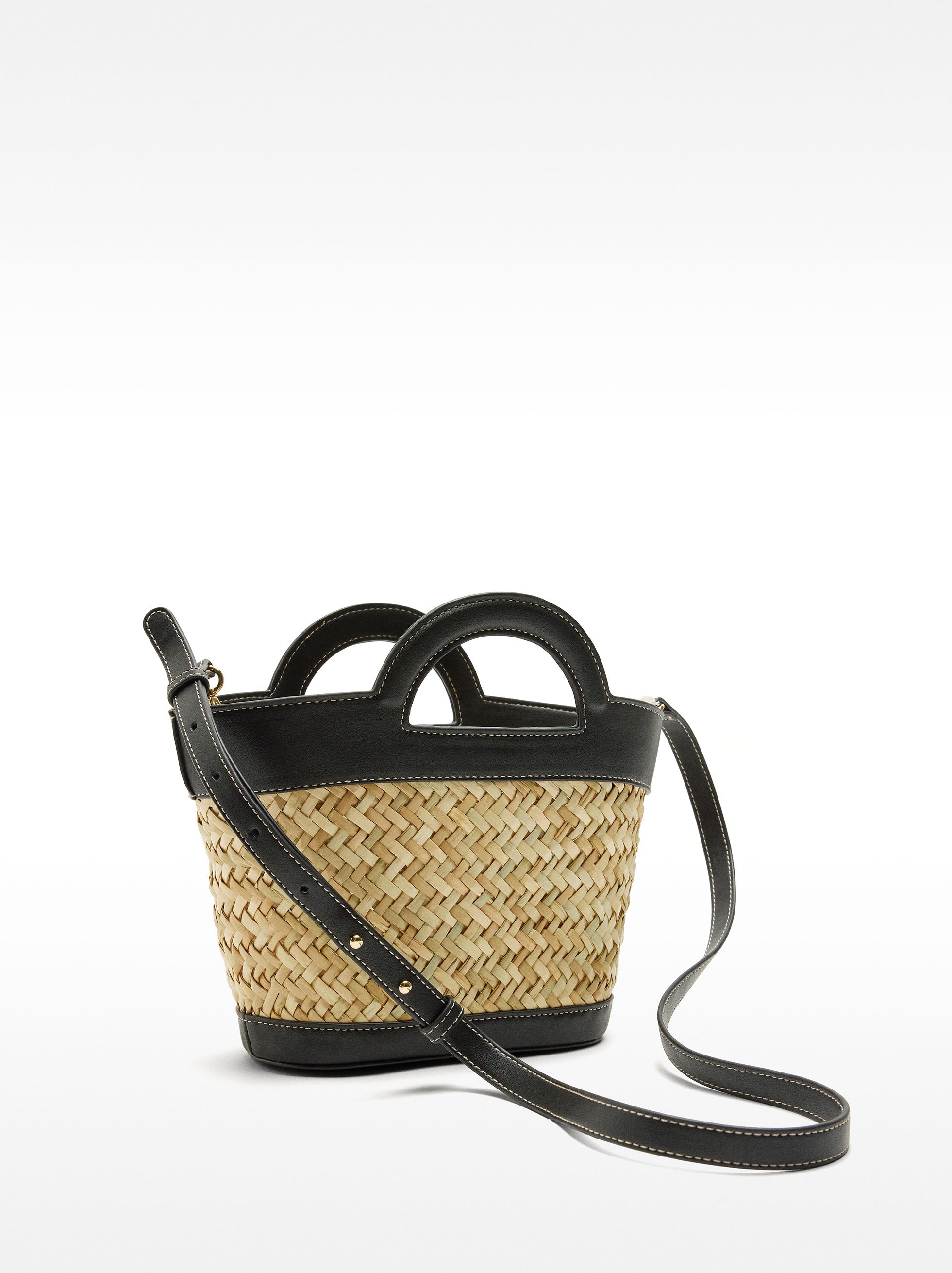 Cesta Tote De Rafia Con Asa Bandolera S