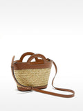 Cesta Tote De Rafia Con Asa Bandolera S