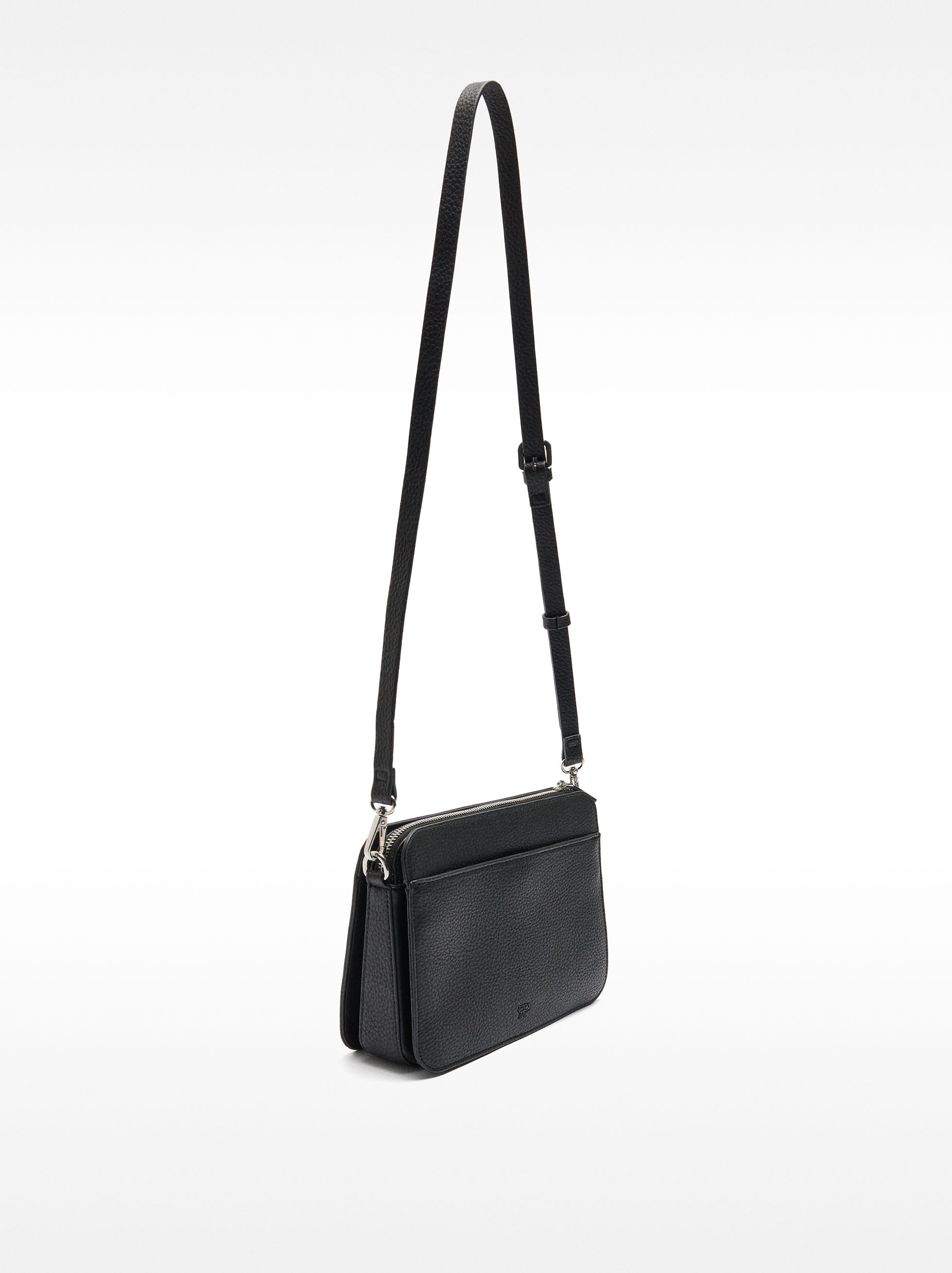Cartera Bandolera Con Textura