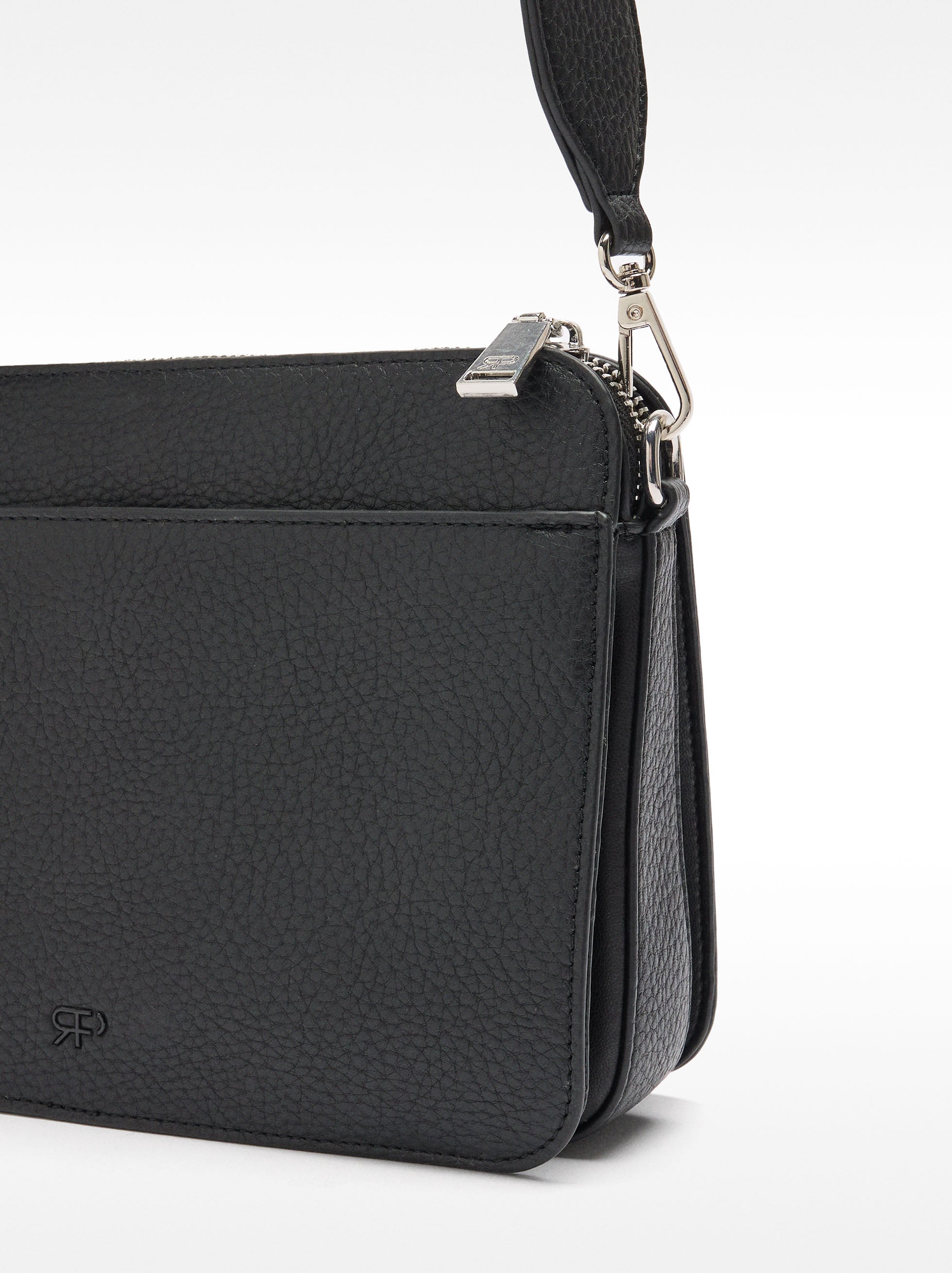 Cartera Bandolera Con Textura
