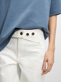 Pantalón Denim Detalle Cruzado