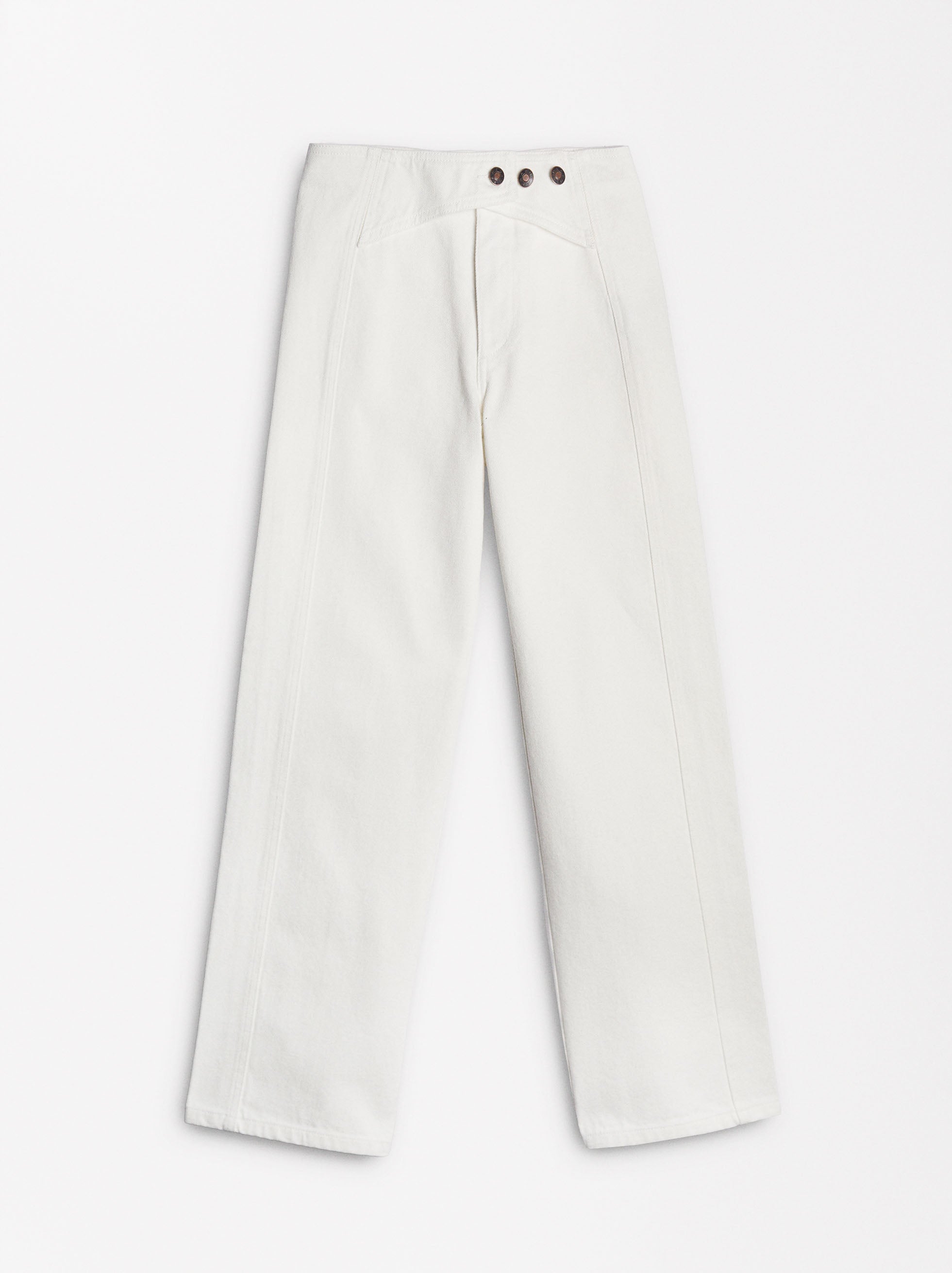 Pantalón Denim Detalle Cruzado