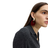 Pendientes Largos Ovalados