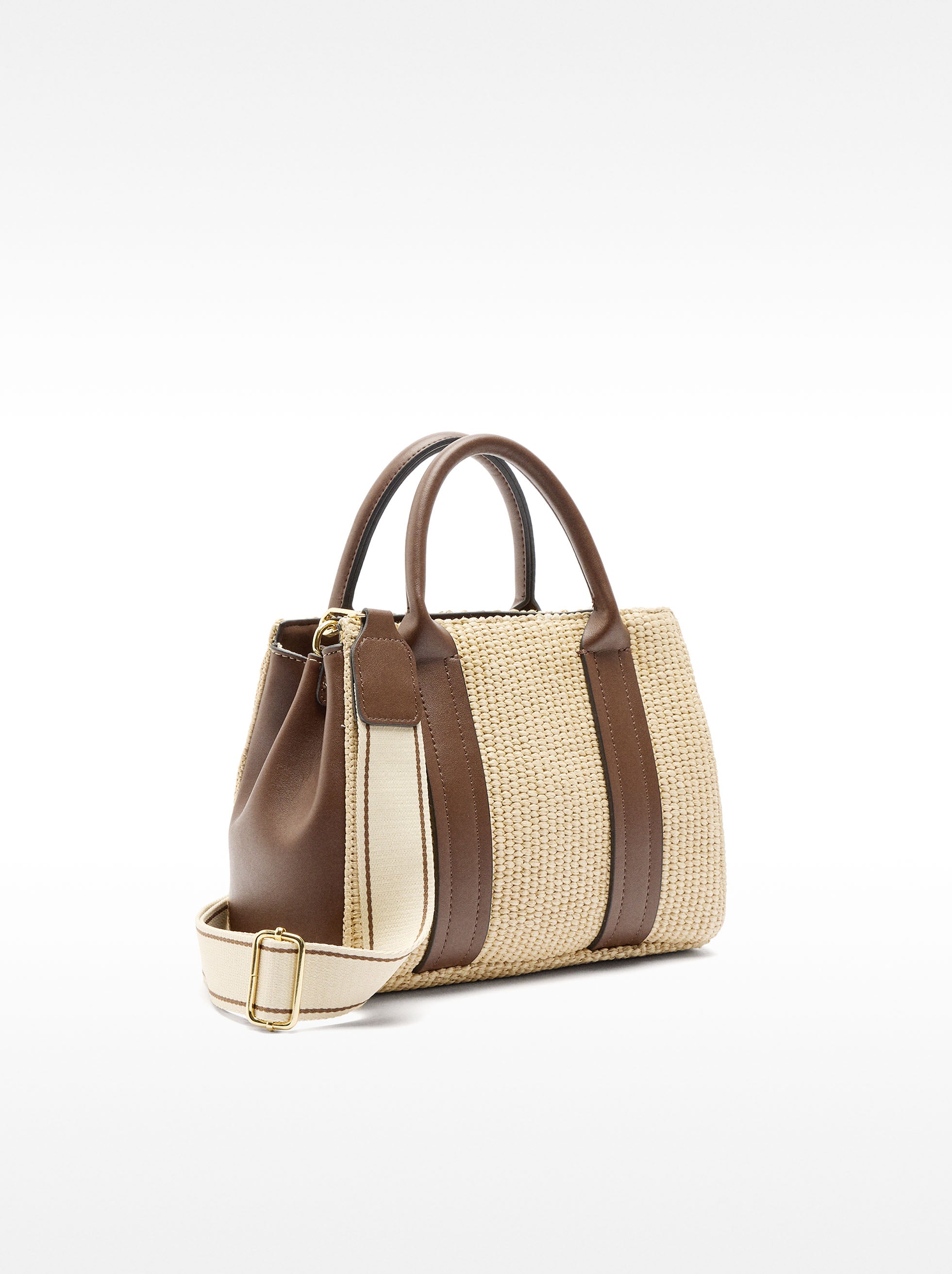 Bolso Tote Efecto Rafia