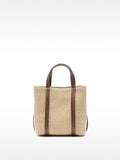 Bolso Tote De Efecto Rafia