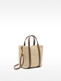 Bolso Tote De Efecto Rafia