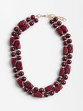 Collar Corto Con Detalles Contrastantes