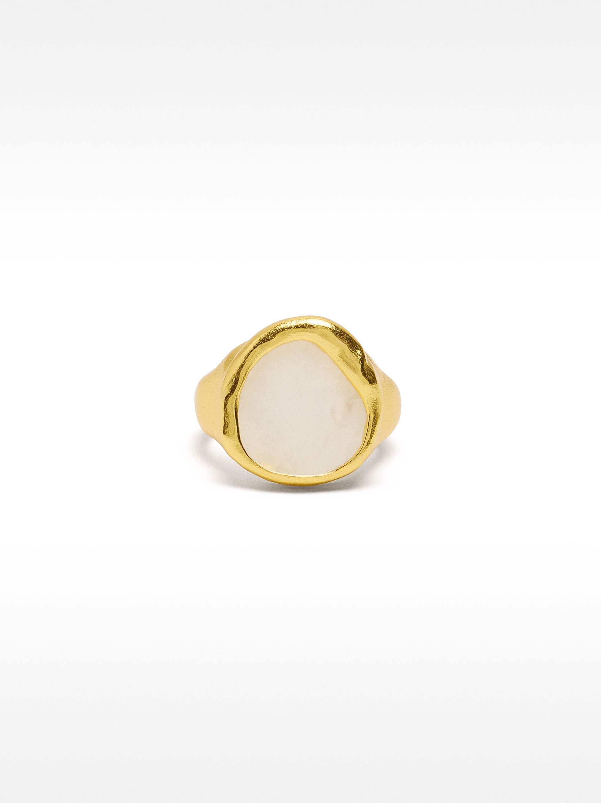 Anillo Con Perla De Agua Dulce - Plata De Ley 925