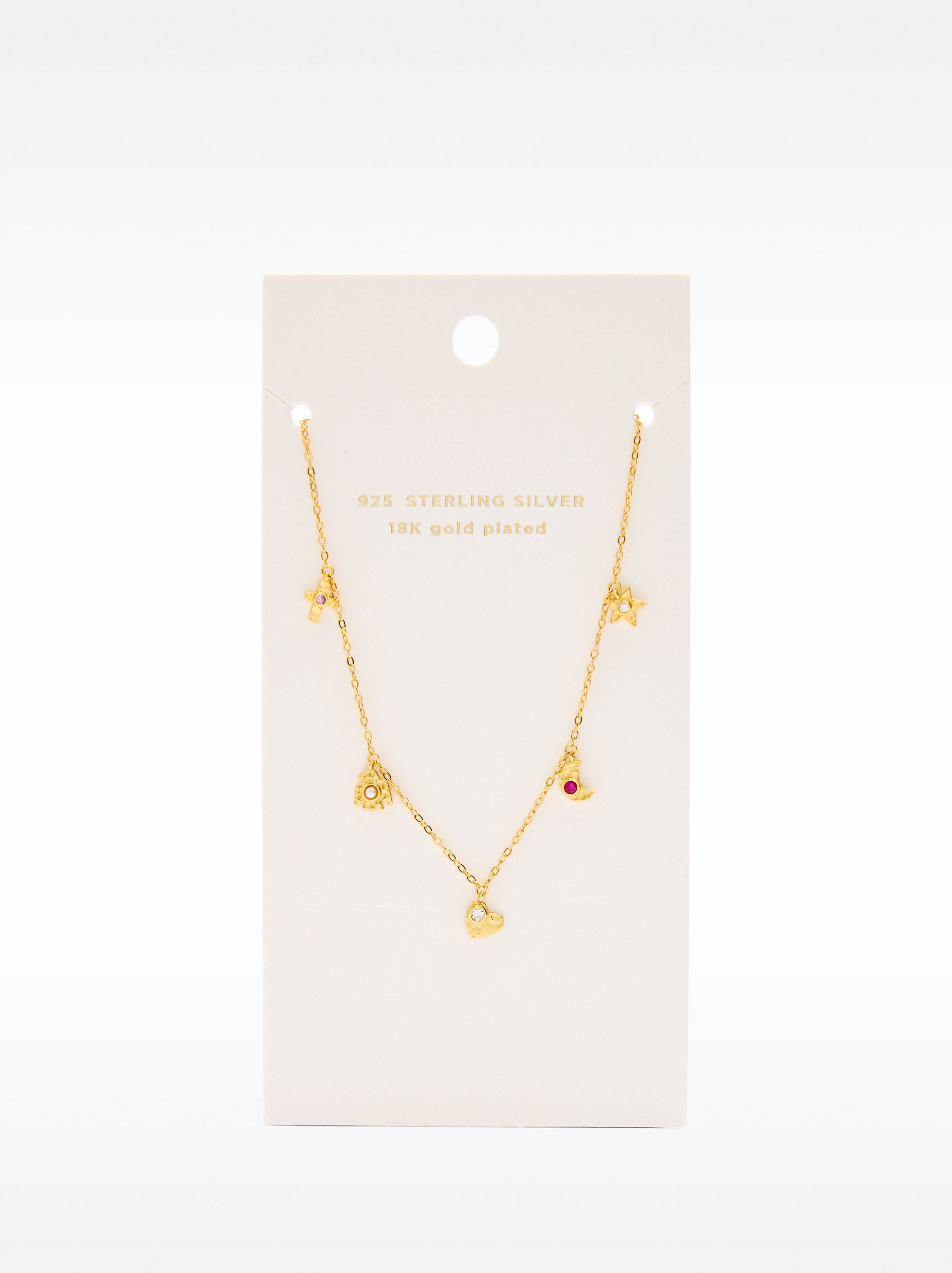 Collar Con Perlas Y Circonitas - Plata De Ley 925